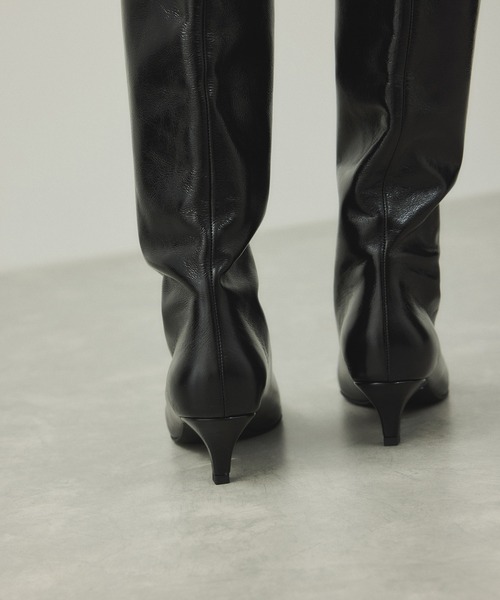 EMOELLE】レザーロングブーツ（ブーツ）｜ADAM ET ROPE'（アダムエロペ