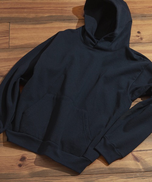 LOS ANGELES APPAREL（ロサンゼルスアパレル）の「【LOS ANGELES APPAREL /ロサンゼルス アパレル】14OZ ヘビースウェットフーディー HF09 14oz ヘビーフリース フード付きプルオーバー スウェットシャツ MADE IN USA パーカー トレーナー フーディー（パーカー・メンズ・ネイビー/ホワイト・MEDIUM/XX-LARGE/LARGE/X-LARGE）」の2枚目の写真