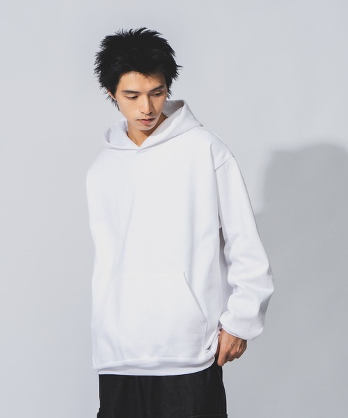 LOS ANGELES APPAREL（ロサンゼルスアパレル）の「【LOS ANGELES APPAREL /ロサンゼルス アパレル】14OZ ヘビースウェットフーディー HF09 14oz ヘビーフリース フード付きプルオーバー スウェットシャツ MADE IN USA パーカー トレーナー フーディー（パーカー・メンズ・ネイビー/ホワイト・MEDIUM/XX-LARGE/LARGE/X-LARGE）」の8枚目の写真