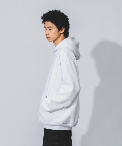 LOS ANGELES APPAREL（ロサンゼルスアパレル）の「【LOS ANGELES APPAREL /ロサンゼルス アパレル】14OZ ヘビースウェットフーディー HF09 14oz ヘビーフリース フード付きプルオーバー スウェットシャツ MADE IN USA パーカー トレーナー フーディー（パーカー・メンズ・ネイビー/ホワイト・MEDIUM/XX-LARGE/LARGE/X-LARGE）」の10枚目の写真