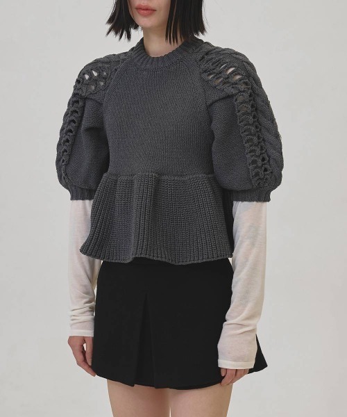 トップス TODAYFUL Puffsleeve Knit Tops TODAYFUL/トゥデイフル】Puffsleeve Knit Tops/パフスリーブニット