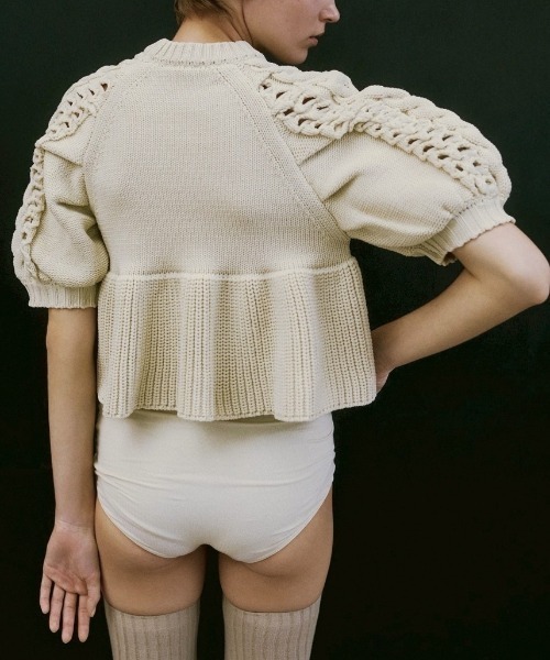TODAYFUL/トゥデイフル】Puffsleeve Knit Tops/パフスリーブニット