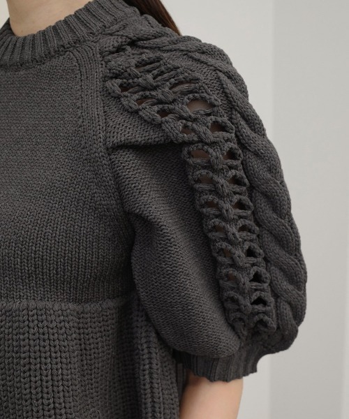 TODAYFUL/トゥデイフル】Puffsleeve Knit Tops/パフスリーブニット