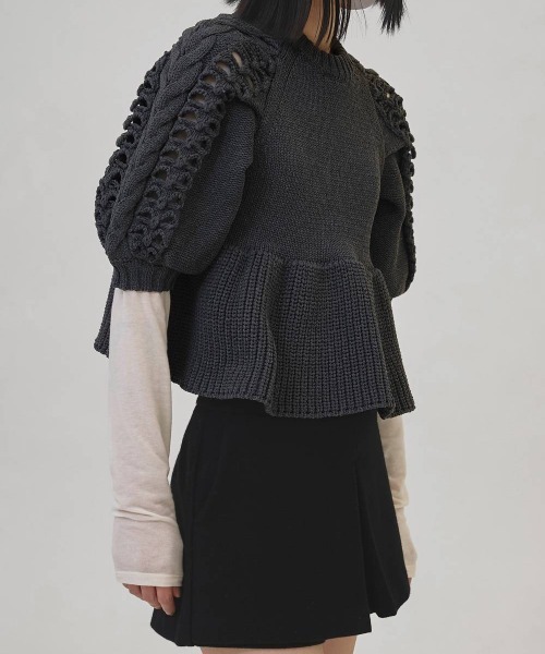 TODAYFUL/トゥデイフル】Puffsleeve Knit Tops/パフスリーブニット