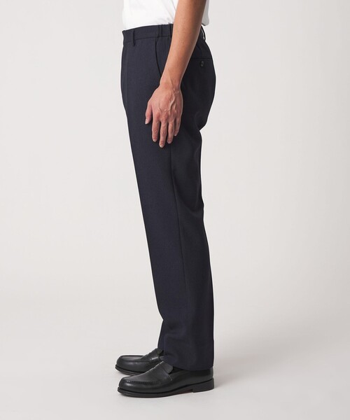 ユナイテッドアローズ　ネイビー スラックス セール】ウールライク サージ スラックス-セットアップ対応