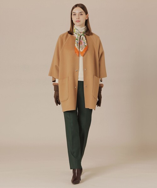 MACKINTOSH LONDON（マッキントッシュ ロンドン）の「【婦人画報11月号掲載】colomboバイブリーフラワースカーフ（マフラー・レディース・オフホワイト・FREE）」の2枚目の写真