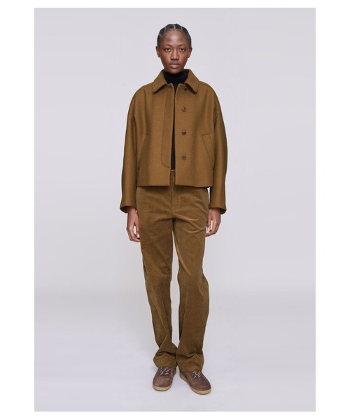 A.P.C.（アーペーセー）の「VESTE BECCA/ボクシーブルゾン（その他アウター・レディース・ダークネイビー/ブラウン系その他・34/36/38）」の4枚目の写真