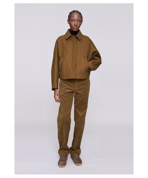 A.P.C.（アーペーセー）の「VESTE BECCA/ボクシーブルゾン（その他アウター・レディース・ダークネイビー/ブラウン系その他・34/36/38）」の6枚目の写真