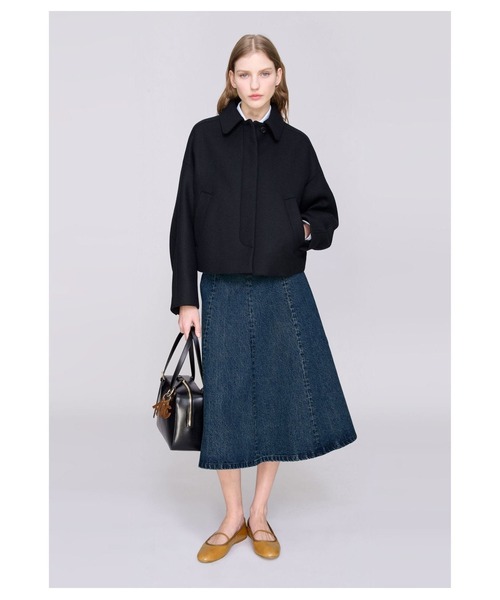 A.P.C.（アーペーセー）の「VESTE BECCA/ボクシーブルゾン（その他アウター・レディース・ダークネイビー/ブラウン系その他・34/36/38）」の9枚目の写真