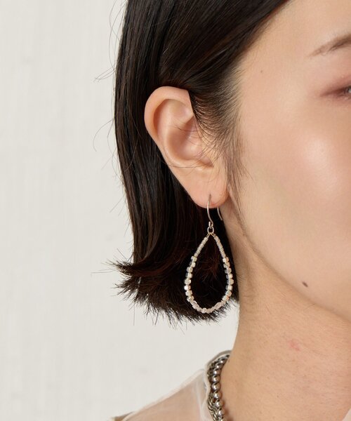Jena espace merveilleux(ジェナ エスパスメルヴェイユ)の「ドロップクオーツピアス(ピアス(両耳用)・レディース・シルバー・FREE)」の5枚目の写真