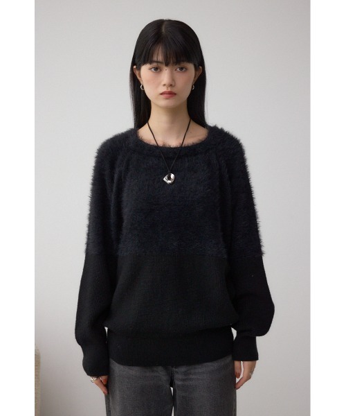 シャギードルマントップ NOMINE（ノミネ）の「ラメシャギードルマンニット（ニット/セーター