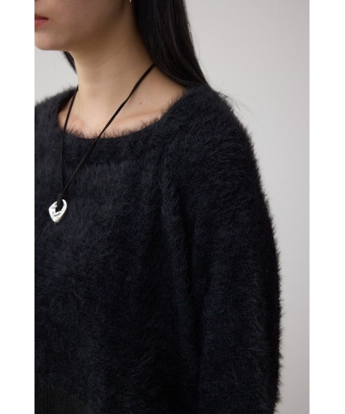 AZUL by moussy（アズールバイマウジー）の「シャギー切替ドルマンニット（ニット/セーター・レディース・アイボリー/ブラック/グレー・FREE）」の22枚目の写真
