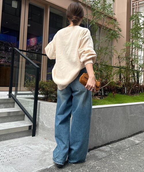 DouDou（ドゥドゥ）の「【インフルエンサーREI企画】ルーズニット（ニット/セーター・レディース・ブラウン/チャコールグレー/オフホワイト・FREE）」の15枚目の写真