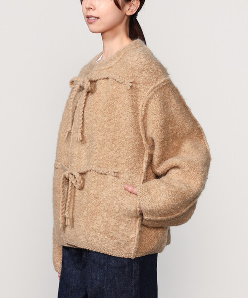 unfil アンフィル　モヘア　シェットランド　ウールジャケット セール】UNFIL | モヘア＆シェットランドウール ニットジャケット