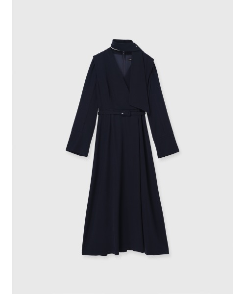 ダブルサテンクラシカルワンピース（ワンピース）｜anuans（ア