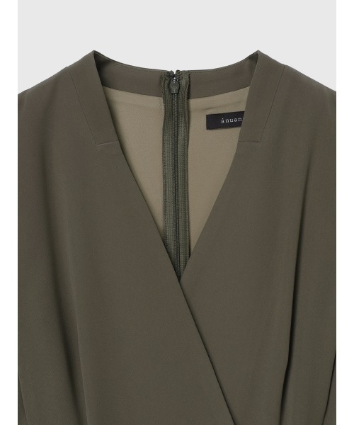 ダブルサテンクラシカルワンピース（ワンピース）｜anuans（ア