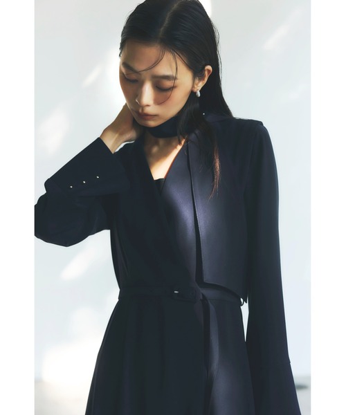 ダブルサテンクラシカルワンピース（ワンピース）｜anuans（ア