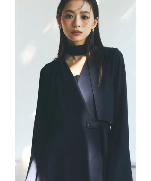 ダブルサテンクラシカルワンピース（ワンピース）｜anuans（ア