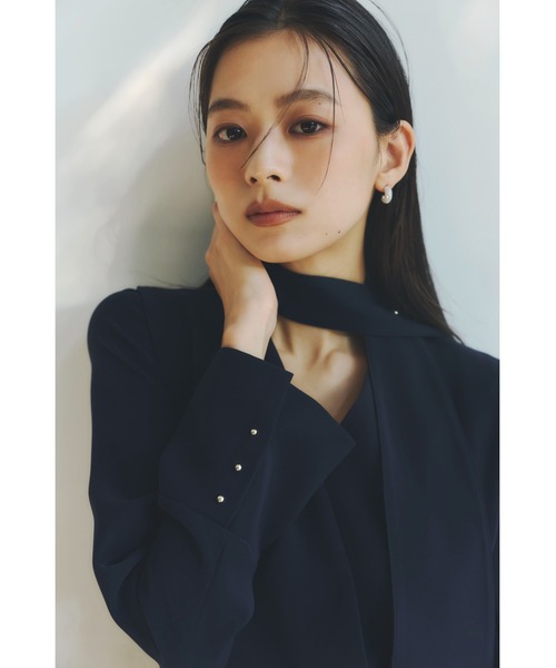 ダブルサテンクラシカルワンピース（ワンピース）｜anuans（ア