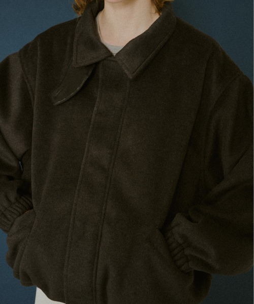BROKEN BASE(ブロークンベース)の「Leather-Collar Melton Jacket / レザーカラー メルトンジャケット(その他アウター・メンズ・ブラック/ブラウン・MEDIUM/LARGE)」の19枚目の写真