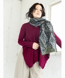 ダイヤ柄ジャガードストール