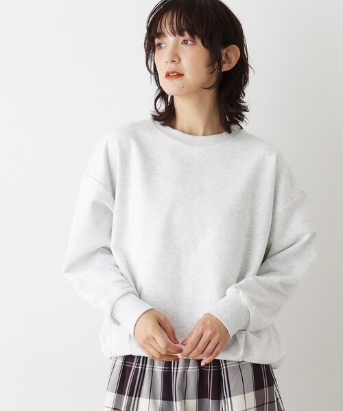 Dessin(デッサン)の「【洗える】バルーンシルエットミニ裏毛プルオーバー(Tシャツ/カットソー・レディース・ライトグレー/ブラウン系その他/グリーン系・01/02/03)」の21枚目の写真