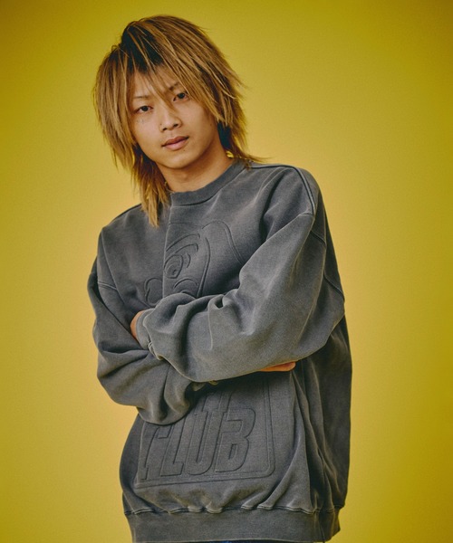 GALFY(ガルフィー)の「GALFY-CLUBクルースウェット(スウェット・メンズ・ピンク/ライトグリーン/ブラック・L/XL)」の5枚目の写真
