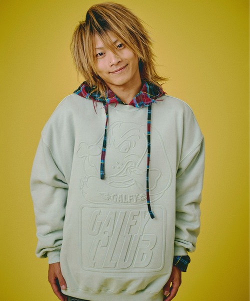 GALFY(ガルフィー)の「GALFY-CLUBクルースウェット(スウェット・メンズ・ピンク/ライトグリーン/ブラック・L/XL)」の10枚目の写真