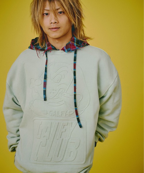 GALFY(ガルフィー)の「GALFY-CLUBクルースウェット(スウェット・メンズ・ピンク/ライトグリーン/ブラック・L/XL)」の8枚目の写真
