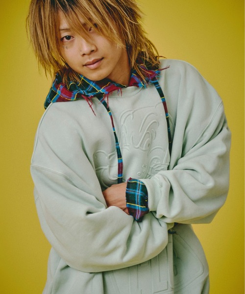 GALFY(ガルフィー)の「GALFY-CLUBクルースウェット(スウェット・メンズ・ピンク/ライトグリーン/ブラック・L/XL)」の7枚目の写真