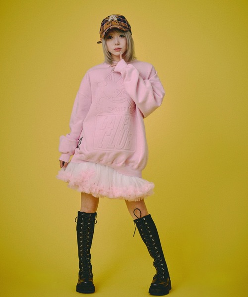 GALFY(ガルフィー)の「GALFY-CLUBクルースウェット(スウェット・メンズ・ピンク/ライトグリーン/ブラック・L/XL)」の17枚目の写真