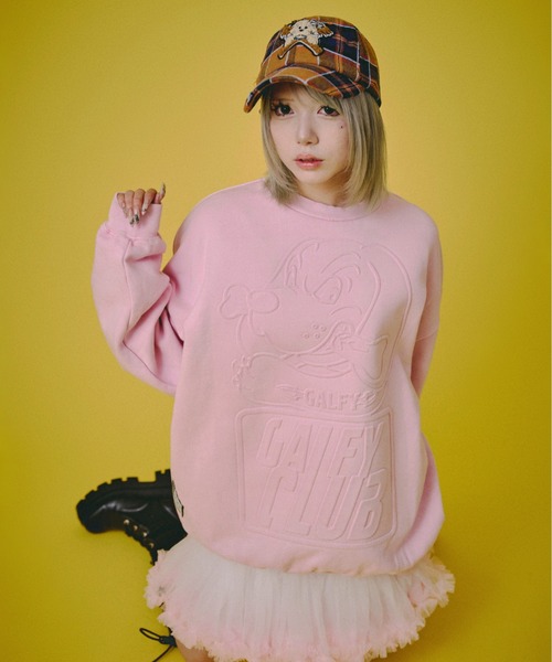 GALFY(ガルフィー)の「GALFY-CLUBクルースウェット(スウェット・メンズ・ピンク/ライトグリーン/ブラック・L/XL)」の15枚目の写真