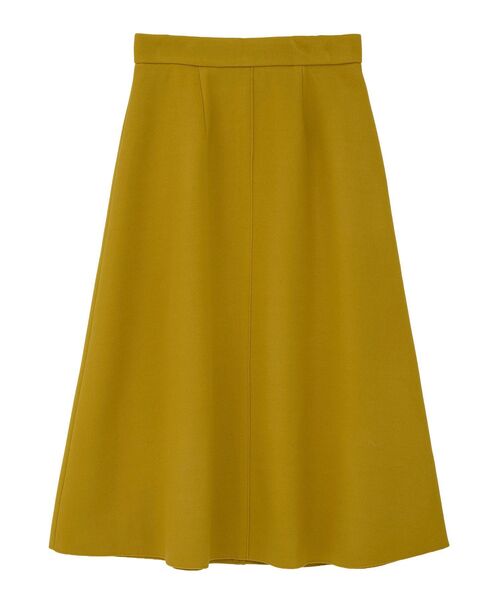 YECCA VECCA（イェッカヴェッカ）の「メルトンジャージーAラインスカート（スカート・レディース・グレイッシュベージュ/ブラウン/イエロー・S/M）」の9枚目の写真