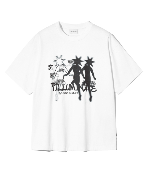 F.ILLUMINATE(フィルミネイト)の「スタライトグラフィックTシャツ-ホワイト(Tシャツ/カットソー・レディース・その他・SMALL/MEDIUM/LARGE)」の1枚目の写真
