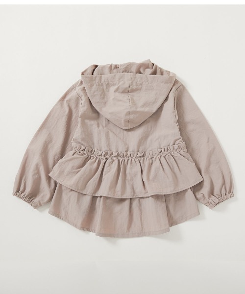 devirock（デビロック）の「【水はじく】 撥水ナイロン フードが取り外せる フリル ウインドブレーカー（ナイロンジャケット・キッズ・ブルー系/ネイビー/アイボリー/ピンクベージュ・100cm/110cm/120cm/130cm/140cm/150cm/160cm）」の19枚目の写真