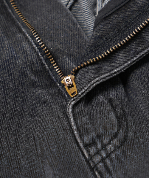 FRIZMWORKS(フリズムワークス)の「WASHED DENIM DOUBLE KNEE PANTS _ WASHED BLACK(デニムパンツ・メンズ・その他・MEDIUM/LARGE/SMALL/X-LARGE)」の6枚目の写真