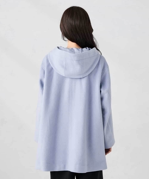 a.v.v（アーヴェヴェ）の「【２WAY】Aラインフーデッドミドルコート（その他アウター・レディース・ダークインディゴブルー/ベージュ・36/38/40）」の19枚目の写真