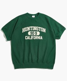 OUTSTANDING（アウトスタンディング）の「V.S.C HALF SLEEVE SWEAT (HUNTINGTON)_GREEN（Tシャツ/カットソー・メンズ）」