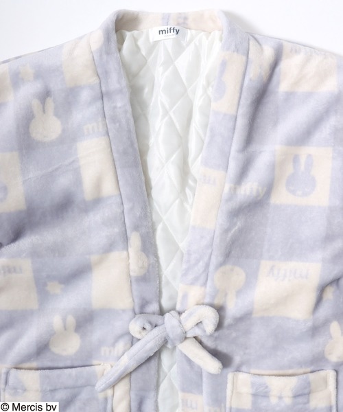 Miffy（ ミッフィー）の「Miffy（ミッフィー）キャラクターふわもこボアフリース半纏/ちゃんちゃんこ レディース（ガウン/バスローブ・レディース・ラベンダー/ベージュ系その他/ベージュ/パープル系その他・M/L）」の19枚目の写真