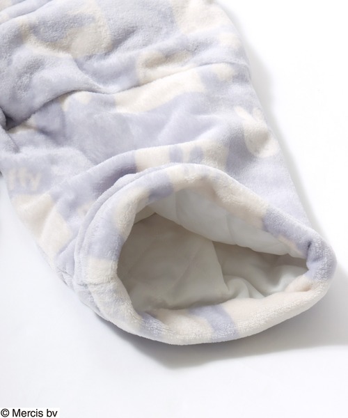 Miffy（ ミッフィー）の「Miffy（ミッフィー）キャラクターふわもこボアフリース半纏/ちゃんちゃんこ レディース（ガウン/バスローブ・レディース・ラベンダー/ベージュ系その他/ベージュ/パープル系その他・M/L）」の9枚目の写真