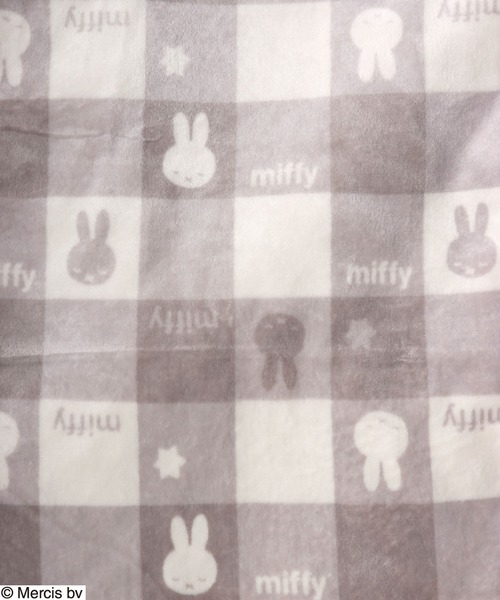 Miffy（ ミッフィー）の「Miffy（ミッフィー）キャラクターふわもこボアフリース半纏/ちゃんちゃんこ レディース（ガウン/バスローブ・レディース・ラベンダー/ベージュ系その他/ベージュ/パープル系その他・M/L）」の15枚目の写真