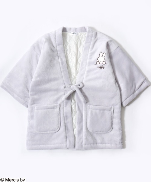 Miffy（ ミッフィー）の「Miffy（ミッフィー）キャラクターふわもこボアフリース半纏/ちゃんちゃんこ レディース（ガウン/バスローブ・レディース・ラベンダー/ベージュ系その他/ベージュ/パープル系その他・M/L）」の21枚目の写真