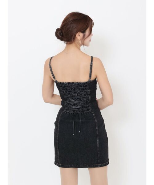 EATME（イートミー）の「BACKレースアップデニムワンピセット（ワンピース・レディース・ブルー/ブラック・SMALL/MEDIUM）」の10枚目の写真