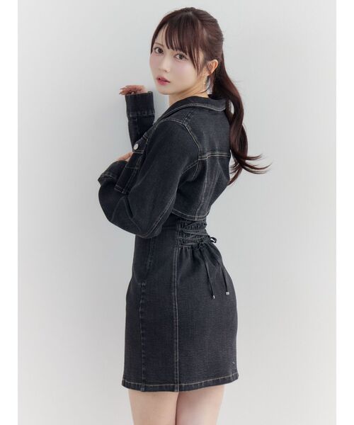 EATME（イートミー）の「BACKレースアップデニムワンピセット（ワンピース・レディース・ブルー/ブラック・SMALL/MEDIUM）」の19枚目の写真