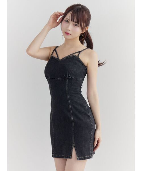 EATME（イートミー）の「BACKレースアップデニムワンピセット（ワンピース・レディース・ブルー/ブラック・SMALL/MEDIUM）」の21枚目の写真