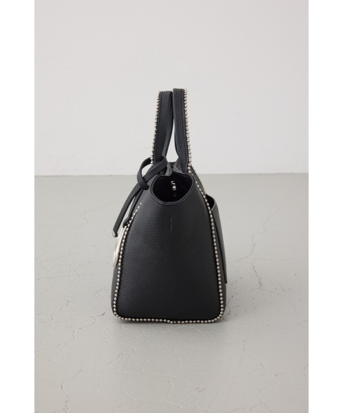 AZUL by moussy（アズールバイマウジー）の「メタルパーツミニトートバッグ（ショルダーバッグ・レディース・ダークグリーン/ブラック/グレイッシュベージュ・FREE）」の10枚目の写真