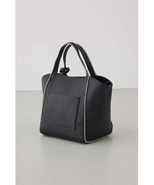 AZUL by moussy（アズールバイマウジー）の「メタルパーツミニトートバッグ（ショルダーバッグ・レディース・ダークグリーン/ブラック/グレイッシュベージュ・FREE）」の11枚目の写真