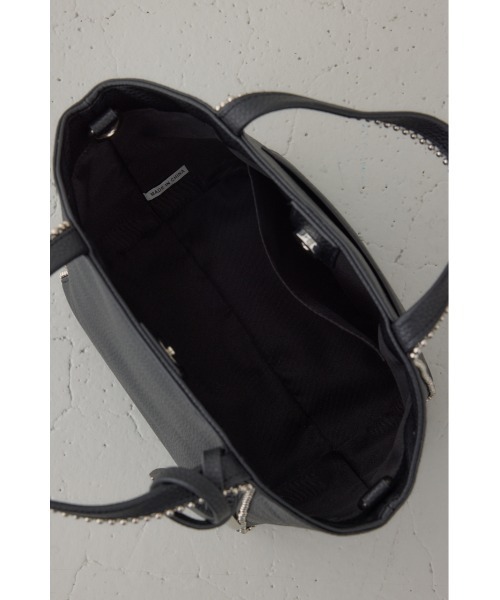 AZUL by moussy（アズールバイマウジー）の「メタルパーツミニトートバッグ（ショルダーバッグ・レディース・ダークグリーン/ブラック/グレイッシュベージュ・FREE）」の15枚目の写真