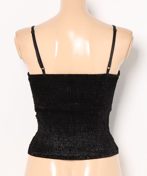 Lace Ladies(レースレディース)の「バック シャーリング カットアウト レース キャミソール(キャミソール・レディース・ホワイト/ブラック/アイボリー・FREE)」の5枚目の写真