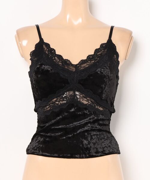 Lace Ladies(レースレディース)の「バック シャーリング カットアウト レース キャミソール(キャミソール・レディース・ホワイト/ブラック/アイボリー・FREE)」の14枚目の写真